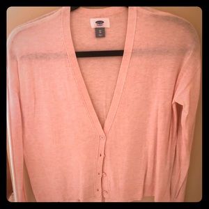 Old Navy Pastel Pink short cropped cardigan